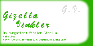 gizella vinkler business card